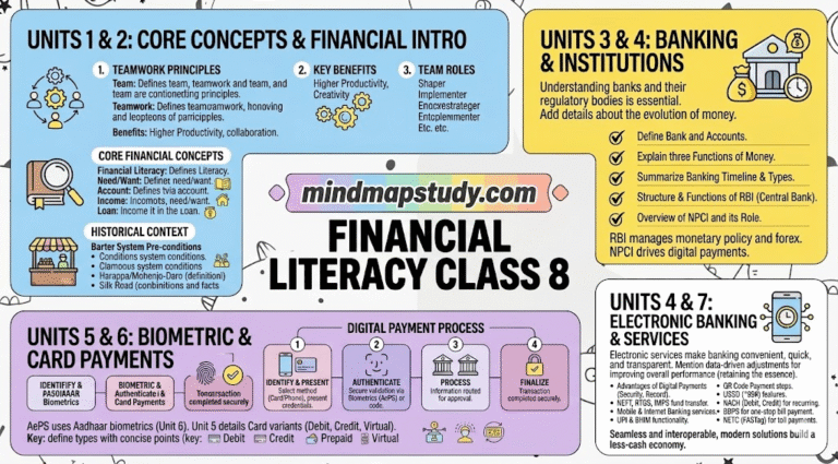 Financial Literacy Class 8 Solutions and Mind Map (Free PDF Download ...