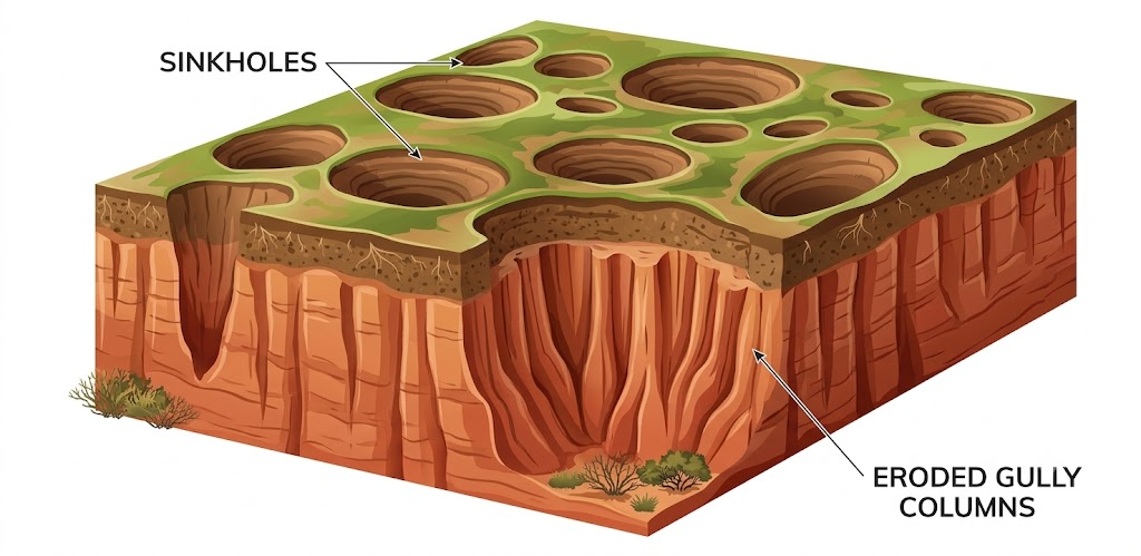 sinkholes