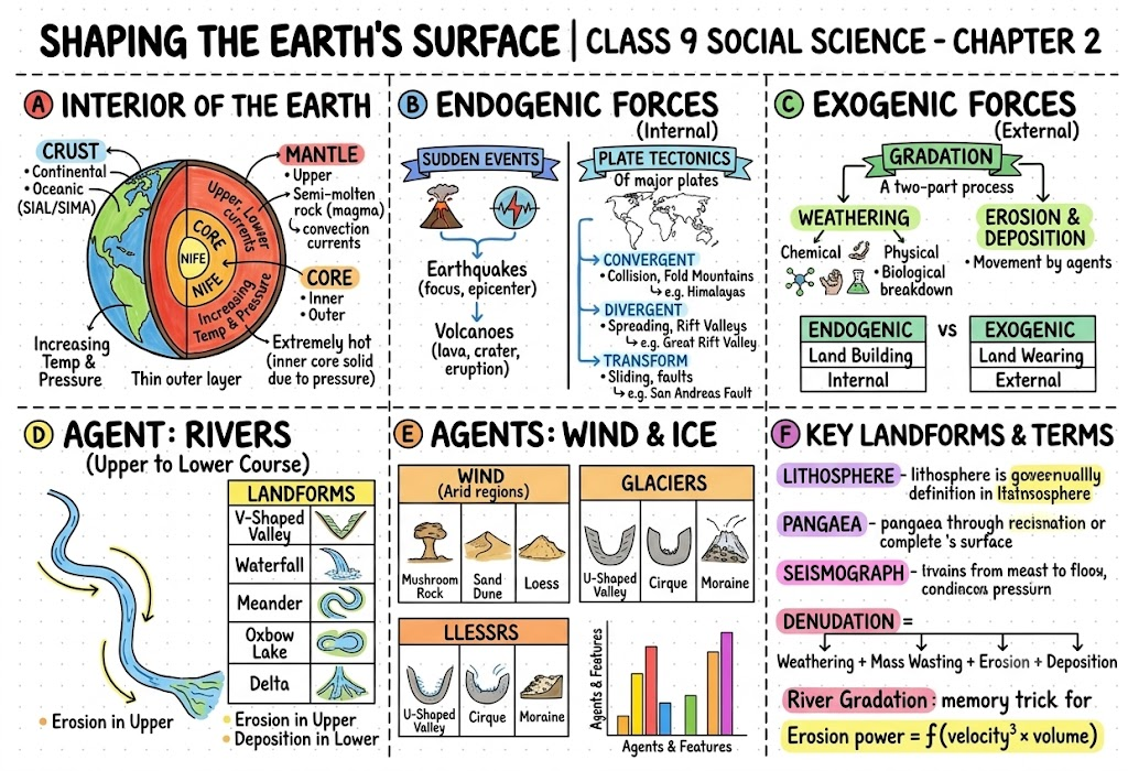 earth's surface
